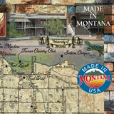 Tuscon Arizona Vintage stye map art on Wood or Metal for Lake House, Man Cave, vintage map art gift, Custom map art
