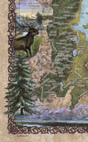 157 Digital colorization Hiking trails of Grand Teton National Park Custom Designed by Lisa Middleton
