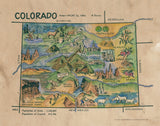 154 Kid's map of Colorado