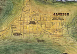 035 Custom map of Jackson, Wyoming and Vicinity