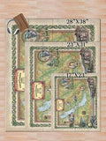 Chatauqua Lake New York map art on Wood or Metal for Lake House, Man Cave, vintage map art gift, Custom map art