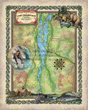 274-Lake Champlain, New York custom map