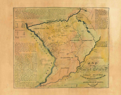 Lead Mines of the Upper Mississippi River 1829