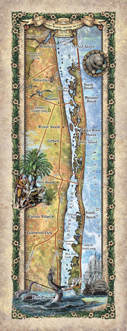 Wood Sign: Vero Beach, Orchid Island, and the Indian River Florida