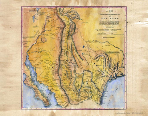 251 Pike's Map of New Spain