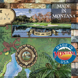 Florida golf Pga Championship Golf Vintage stye map art on Wood or Metal for Lake House, Man Cave, vintage map art gift, Custom map art