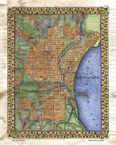 Plan of Milwaukee 1880