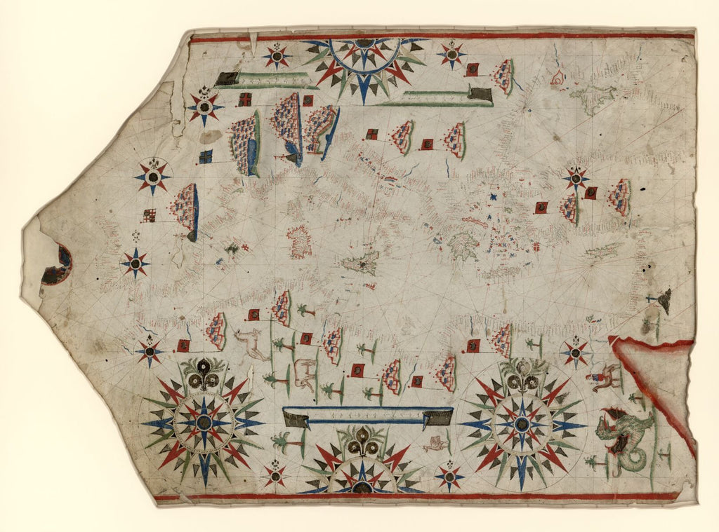 Educational Map Series: Portolan chart of the Mediterranean and Black Seas with the west coast of Spain and Portugal