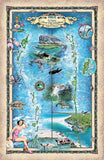 Custom Map Exuma Islands Featuring Staniel Key