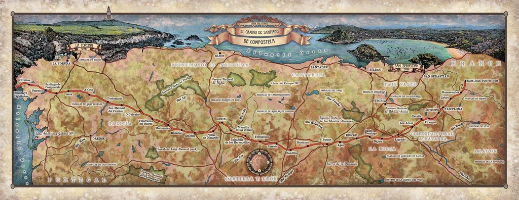 El Camino de Santiago de Compostela Pilgrimage, Spain and France