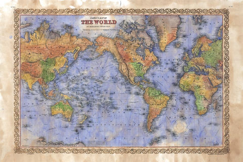 207 Colton World Map 1856